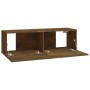 Muebles de TV 4 piezas roble ahumado 100x30x30 cm en Muebles TV | Comprar online en Foru.es