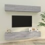 Muebles de TV 4 piezas gris Sonoma 100x30x30 cm en Muebles TV | Comprar online en Foru.es