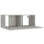 Set de muebles de TV 8 pzas madera contrachapada gris hormigón en Muebles TV | Comprar online en Foru.es