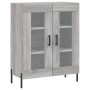 Aparador alto madera contrachapada gris sonoma 69,5x34x180 cm de vidaXL, Aparadores - Ref: Foro24-3189331, Precio: 151,43 €, ...