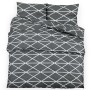 Juego de funda nórdica algodón gris 135x200 cm de vidaXL, Fundas de nórdico - Ref: Foro24-136053, Precio: 20,11 €, Descuento: %