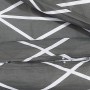 Juego de funda nórdica algodón gris 135x200 cm de vidaXL, Fundas de nórdico - Ref: Foro24-136053, Precio: 20,11 €, Descuento: %