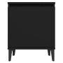 Mesitas de noche con patas de metal negro 40x30x50 cm de vidaXL, Mesitas de noche - Ref: Foro24-805836, Precio: 61,33 €, Desc...