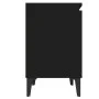 Mesitas de noche con patas de metal negro 40x30x50 cm de vidaXL, Mesitas de noche - Ref: Foro24-805836, Precio: 60,73 €, Desc...