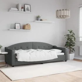 Dark gray fabric sofa bed 80x200 cm by vidaXL, Beds and slatted bases - Ref: Foro24-354179, Price: 183,33 €, Discount: %