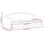 Sofá cama tela gris oscuro 80x200 cm de vidaXL, Camas y somieres - Ref: Foro24-354179, Precio: 186,09 €, Descuento: %