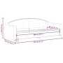 Sofá cama tela negro 80x200 cm de vidaXL, Camas y somieres - Ref: Foro24-354180, Precio: 183,63 €, Descuento: %