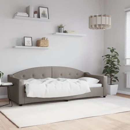 Sofá cama tela gris taupe 80x200 cm de vidaXL, Camas y somieres - Ref: Foro24-354181, Precio: 185,51 €, Descuento: %