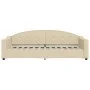 Sofá cama tela color crema 80x200 cm de vidaXL, Camas y somieres - Ref: Foro24-354182, Precio: 185,24 €, Descuento: %
