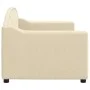 Sofá cama tela color crema 80x200 cm de vidaXL, Camas y somieres - Ref: Foro24-354182, Precio: 185,24 €, Descuento: %