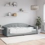 Sofá cama tela gris claro 90x200 cm de vidaXL, Camas y somieres - Ref: Foro24-354183, Precio: 192,86 €, Descuento: %