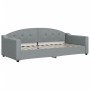 Sofá cama tela gris claro 90x200 cm de vidaXL, Camas y somieres - Ref: Foro24-354183, Precio: 192,86 €, Descuento: %