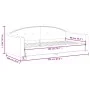 Light gray fabric sofa bed 90x200 cm by vidaXL, Beds and slatted bases - Ref: Foro24-354183, Price: 188,91 €, Discount: %