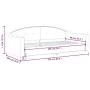 Dark gray fabric sofa bed 90x200 cm by vidaXL, Beds and slatted bases - Ref: Foro24-354184, Price: 188,65 €, Discount: %