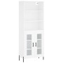 Aparador alto madera contrachapada blanco 69,5x34x180 cm de vidaXL, Aparadores - Ref: Foro24-3189325, Precio: 149,68 €, Descu...