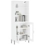 Aparador alto madera contrachapada blanco 69,5x34x180 cm de vidaXL, Aparadores - Ref: Foro24-3189325, Precio: 149,68 €, Descu...