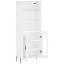 Aparador alto madera contrachapada blanco 69,5x34x180 cm de vidaXL, Aparadores - Ref: Foro24-3189325, Precio: 149,68 €, Descu...