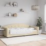 Sofá cama tela color crema 90x200 cm de vidaXL, Camas y somieres - Ref: Foro24-354187, Precio: 186,41 €, Descuento: %
