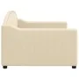 Sofá cama tela color crema 90x200 cm de vidaXL, Camas y somieres - Ref: Foro24-354187, Precio: 183,64 €, Descuento: %