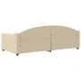 Sofá cama tela color crema 90x200 cm de vidaXL, Camas y somieres - Ref: Foro24-354187, Precio: 183,64 €, Descuento: %