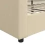 Sofá cama tela color crema 90x200 cm de vidaXL, Camas y somieres - Ref: Foro24-354187, Precio: 183,64 €, Descuento: %