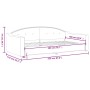 Sofá cama tela gris claro 100x200 cm de vidaXL, Camas y somieres - Ref: Foro24-354188, Precio: 201,82 €, Descuento: %