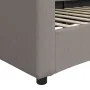 Sofá cama tela gris taupe 100x200 cm de vidaXL, Camas y somieres - Ref: Foro24-354191, Precio: 198,55 €, Descuento: %
