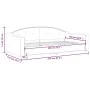 Sofá cama tela gris taupe 100x200 cm de vidaXL, Camas y somieres - Ref: Foro24-354191, Precio: 198,55 €, Descuento: %