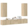 Set de muebles para TV 5 pzas madera contrachapada roble Sonoma en Muebles TV | Comprar online en Foru.es