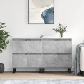 Aparadores 2 uds madera contrachapada gris hormigón de vidaXL, Aparadores - Ref: Foro24-3190185, Precio: 155,69 €, Descuento: %