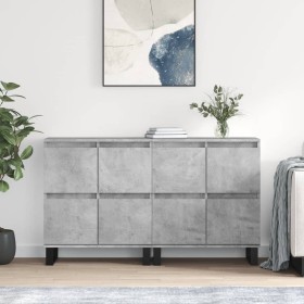Aparadores 2 uds madera contrachapada gris hormigón de vidaXL, Aparadores - Ref: Foro24-3190185, Precio: 157,91 €, Descuento: %