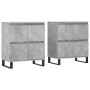 Aparadores 2 uds madera contrachapada gris hormigón de vidaXL, Aparadores - Ref: Foro24-3190185, Precio: 157,91 €, Descuento: %