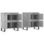 Aparadores 2 uds madera contrachapada gris hormigón de vidaXL, Aparadores - Ref: Foro24-3190185, Precio: 157,91 €, Descuento: %