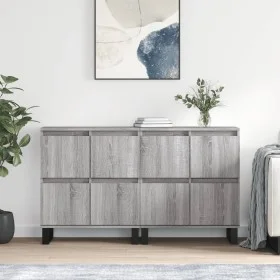 Aparadores 2 piezas madera contrachapada gris Sonoma de vidaXL, Aparadores - Ref: Foro24-3190187, Precio: 150,91 €, Descuento: %