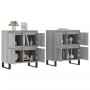 Aparadores 2 piezas madera contrachapada gris Sonoma de vidaXL, Aparadores - Ref: Foro24-3190187, Precio: 152,93 €, Descuento: %