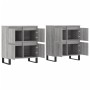 Aparadores 2 piezas madera contrachapada gris Sonoma de vidaXL, Aparadores - Ref: Foro24-3190187, Precio: 152,93 €, Descuento: %