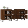 Aparadores 2 piezas madera contrachapada marrón roble de vidaXL, Aparadores - Ref: Foro24-3190188, Precio: 177,04 €, Descuent...