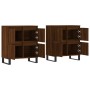 Aparadores 2 piezas madera contrachapada marrón roble de vidaXL, Aparadores - Ref: Foro24-3190188, Precio: 177,04 €, Descuent...