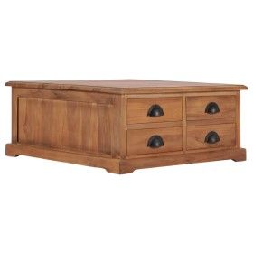 Mesa de centro de madera de teca maciza 68x68x30 cm de vidaXL, Mesas de centro - Ref: Foro24-286274, Precio: 215,38 €, Descue...
