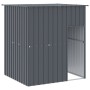 Caseta perros con tejado acero galvanizado gris 165x153x181 cm de vidaXL, Casetas para perros - Ref: Foro24-172363, Precio: 2...
