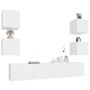 Set de muebles para TV 6 piezas madera contrachapada blanco en Muebles TV | Comprar online en Foru.es