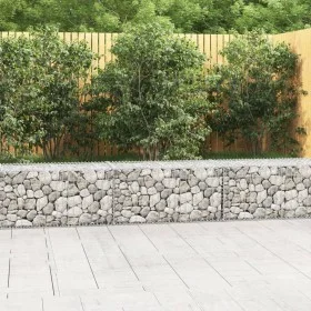Muro de gaviones con cubiertas acero galvanizado 300x50x50 cm de vidaXL, Paneles de vallas - Ref: Foro24-143591, Precio: 87,5...