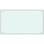 Protección salpicaduras cocina vidrio templado blanco 70x40 cm de vidaXL, Herramientas y utensilios de cocina - Ref: Foro24-2...