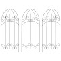 Soporte para plantas trepadoras 3 uds hierro negro 40x100 cm de vidaXL, Soportes para macetas - Ref: Foro24-47098, Precio: 25...
