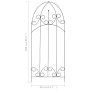 Soporte para plantas trepadoras 3 uds hierro negro 40x100 cm de vidaXL, Soportes para macetas - Ref: Foro24-47098, Precio: 25...