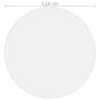 Table protector PVC matte Ø 110 cm 2 mm by vidaXL, Table accessories - Ref: Foro24-288254, Price: 39,14 €, Discount: %
