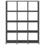 Estantería de 12 cubos de tela gris 103x30x141 cm de vidaXL, Librerías y estanterías - Ref: Foro24-322616, Precio: 38,53 €, D...
