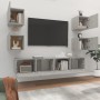 Set de muebles de TV 6 pzas madera contrachapada gris hormigón en Muebles TV | Comprar online en Foru.es