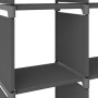 Estantería de 12 cubos de tela gris 103x30x141 cm de vidaXL, Librerías y estanterías - Ref: Foro24-322616, Precio: 38,53 €, D...