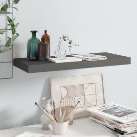 Estante flotante de pared MDF gris brillo 60x23,5x3,8 cm de vidaXL, Estantes y estanterías - Ref: Foro24-323790, Precio: 22,7...